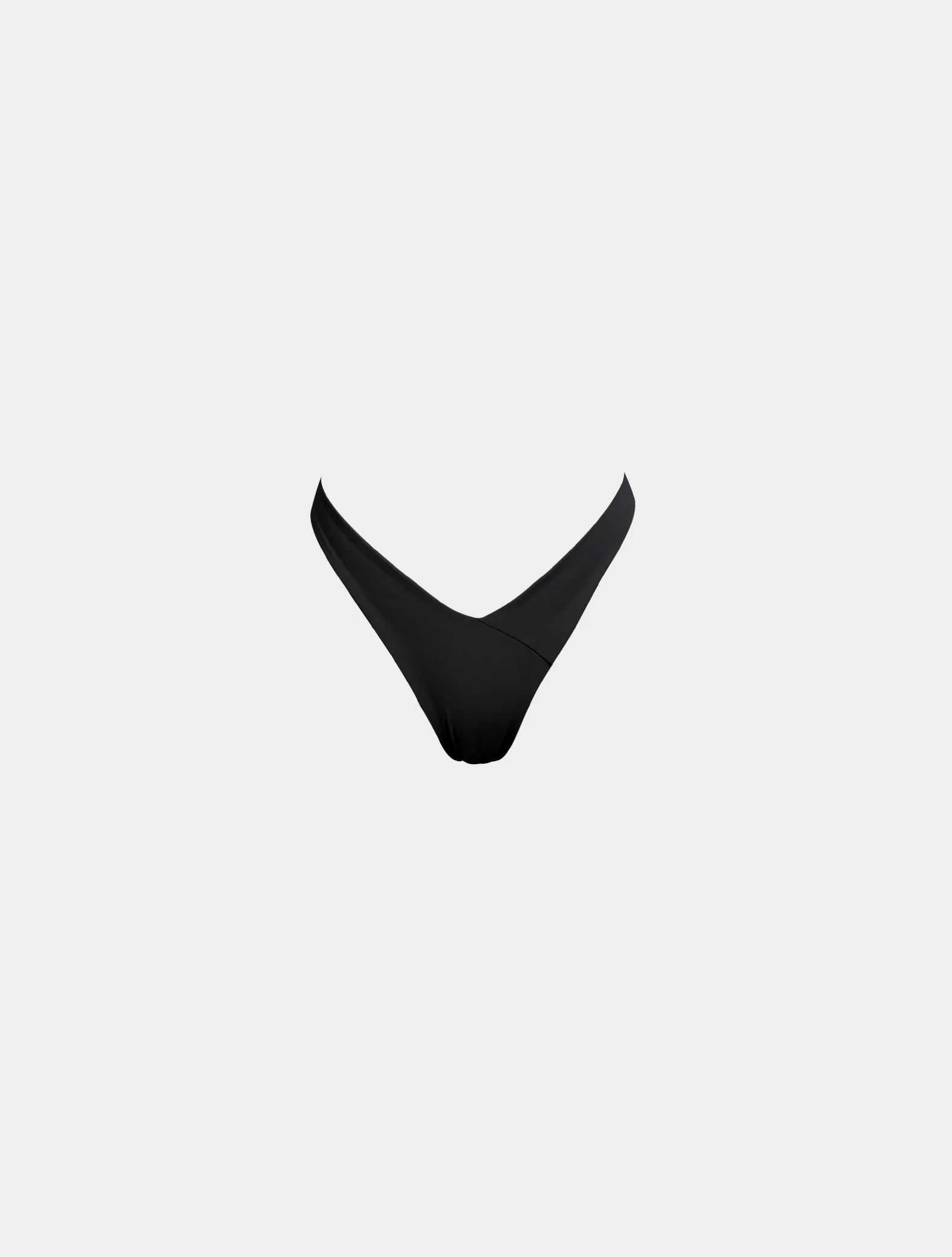 TIMU｜極高衩拼接 丁字下褲 - Black 經典黑