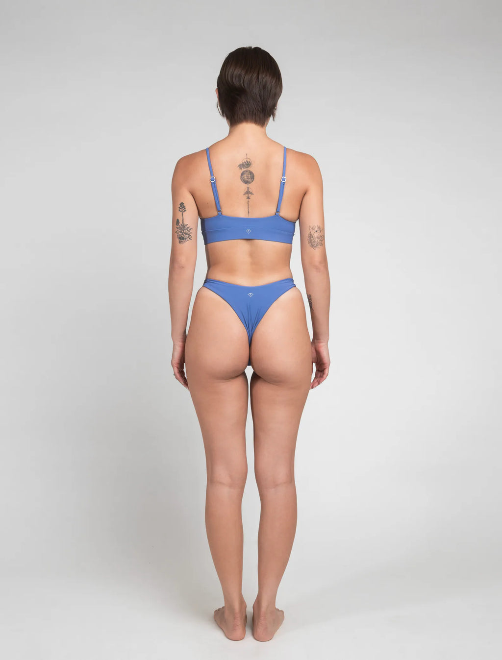 TIMU｜三角疊層運動款上衣 - Mist Blue 霧藍