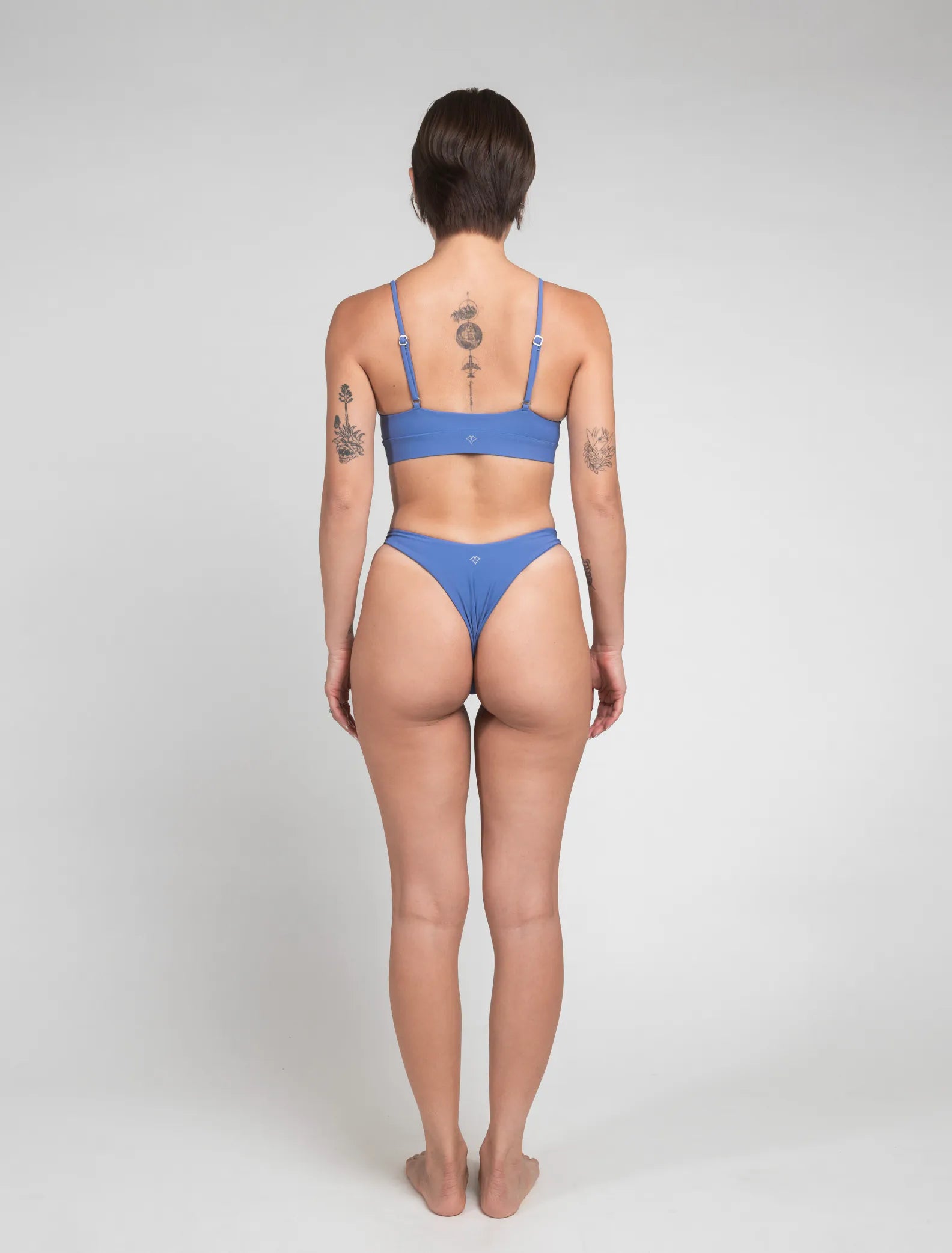 TIMU｜三角疊層運動款上衣 - Mist Blue 霧藍