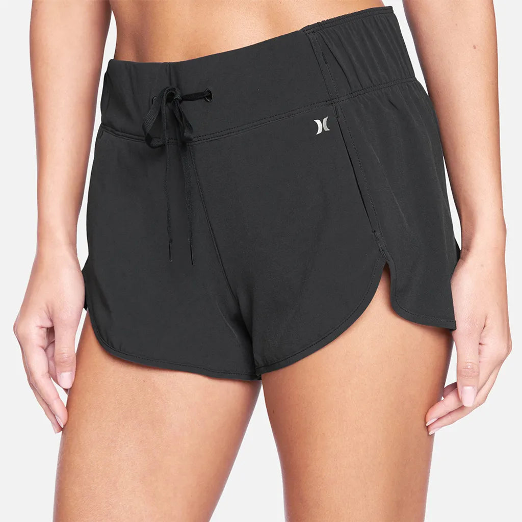HURLEY｜女 AQUAS SOLID 2.5" BOARDSHORT 海灘褲 - 黑