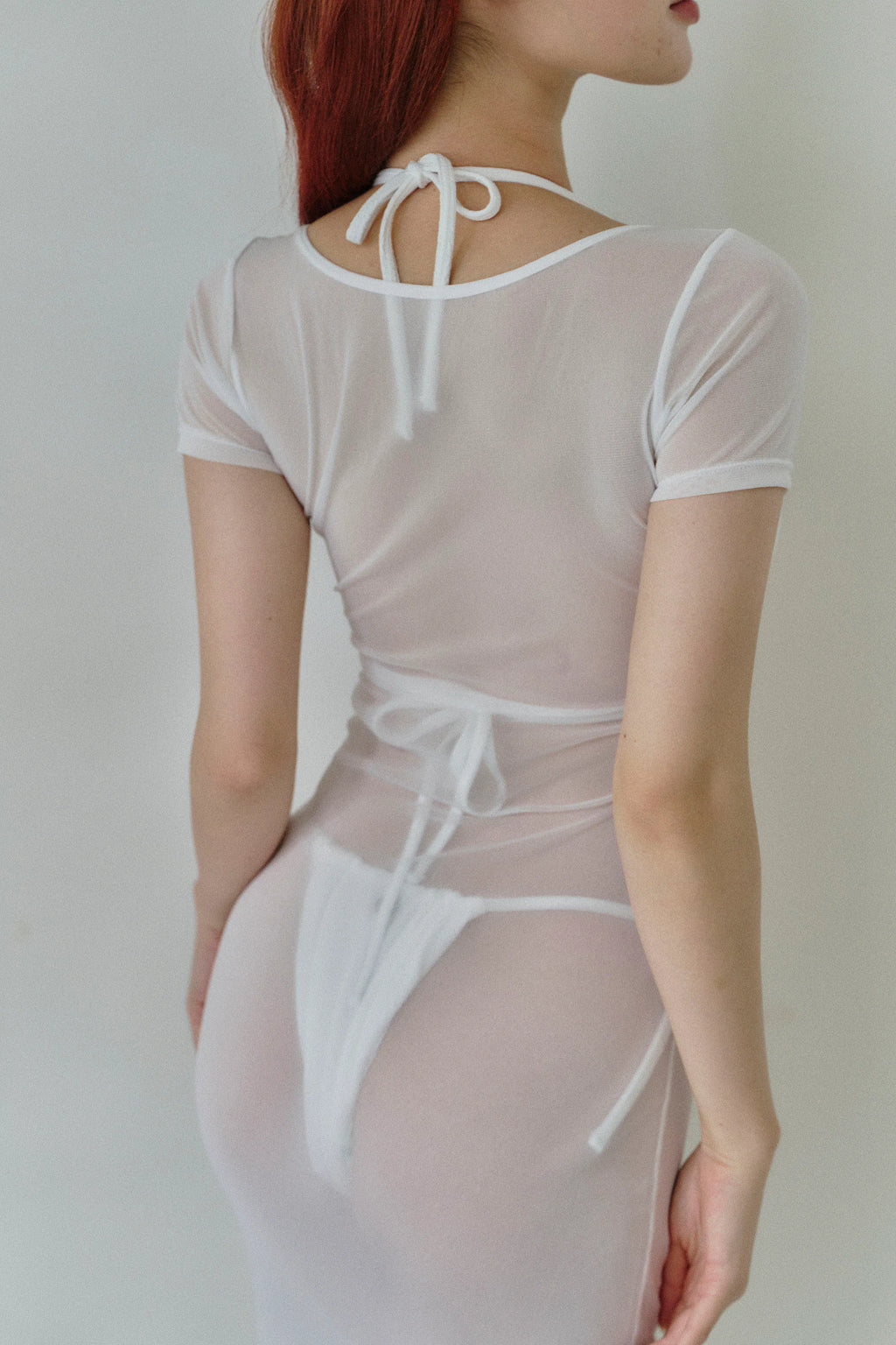 Sealf｜激瘦曲線罩衫裙 - 仙氣白