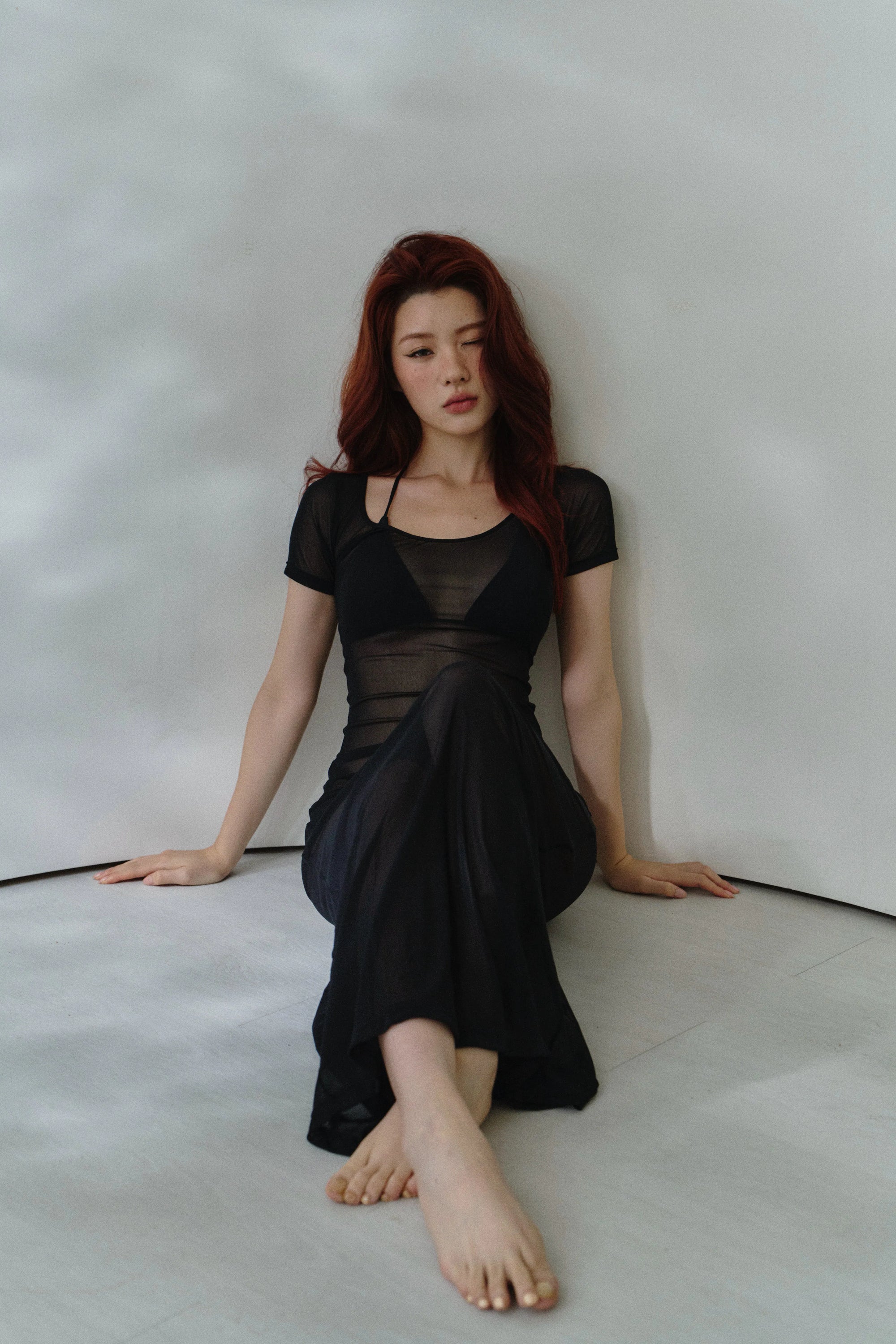 Sealf｜激瘦曲線罩衫裙 - 辣感黑