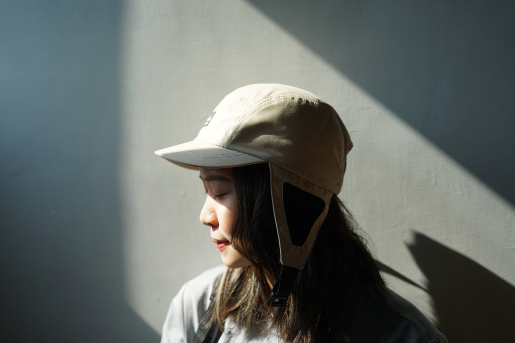 FREEN 衝浪潛水五片帽 - 卡其