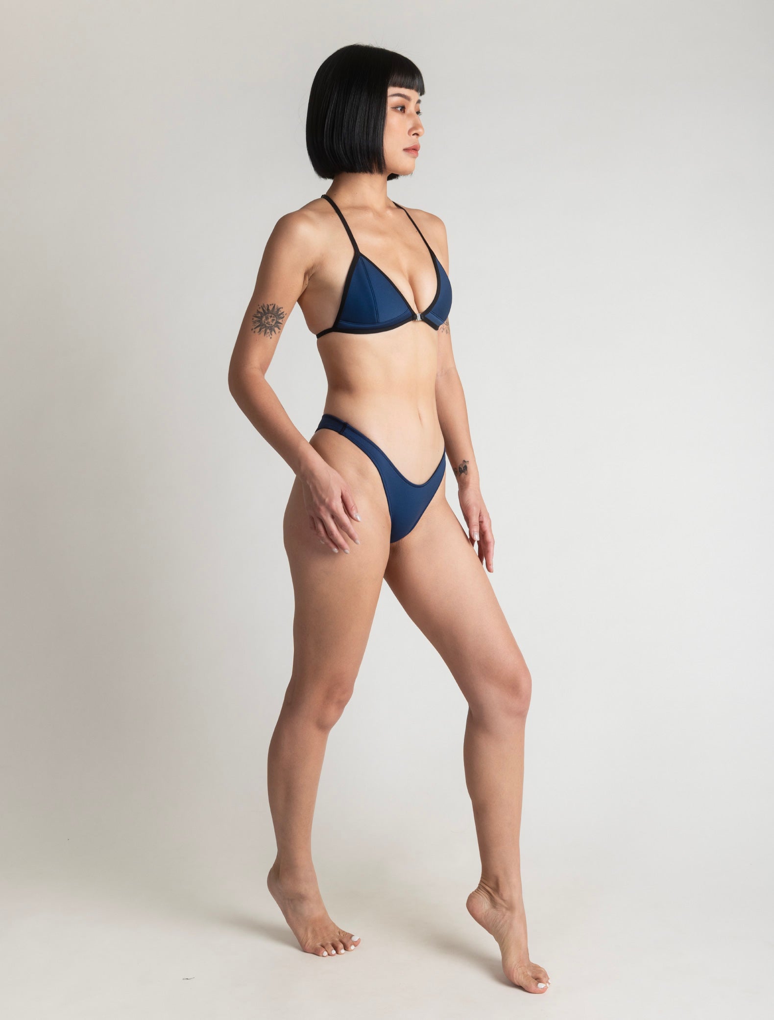 TIMU｜1.5mm NEO 前扣三角比基尼 - Navy Blue 海軍藍