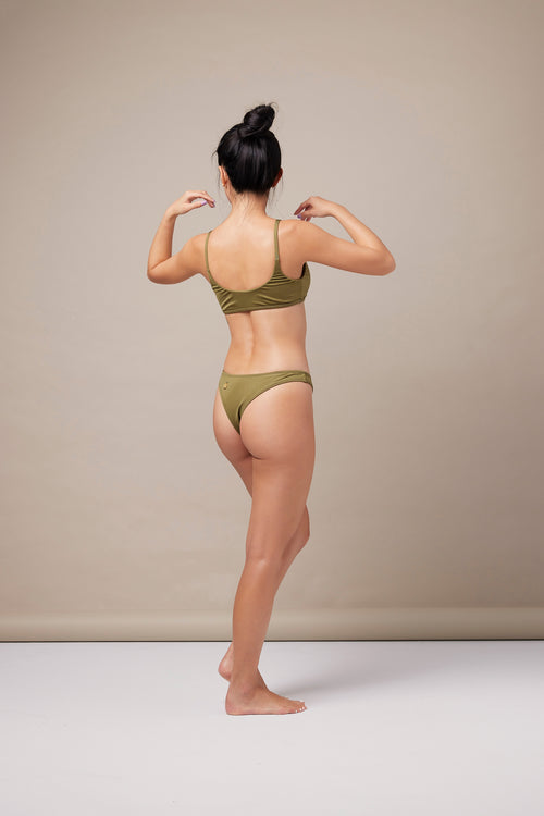 moun moun｜Wine Bottom 美型大挖臀下褲 - GrassGreen青草綠