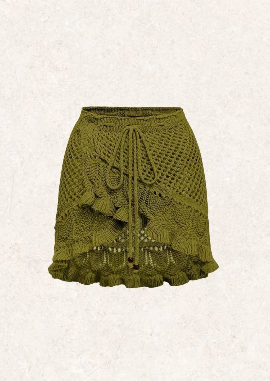 Luna Del Rey｜Olive Garden Knit Skirt