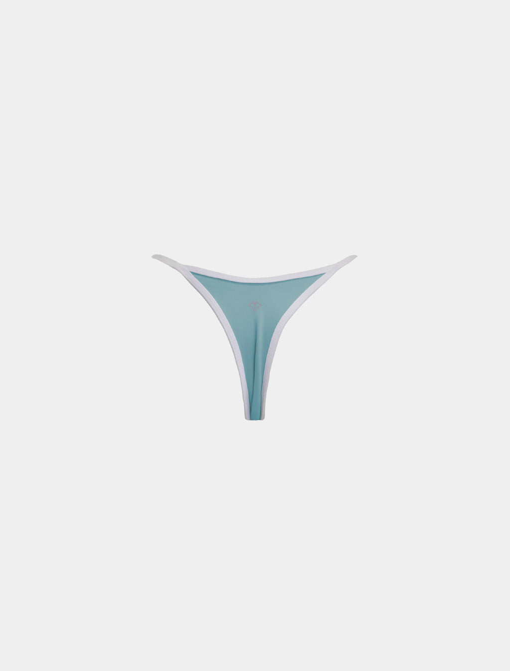 TIMU｜調整型 細邊帶撞色丁字下褲 - Salt Blue 海鹽藍 x 極簡白